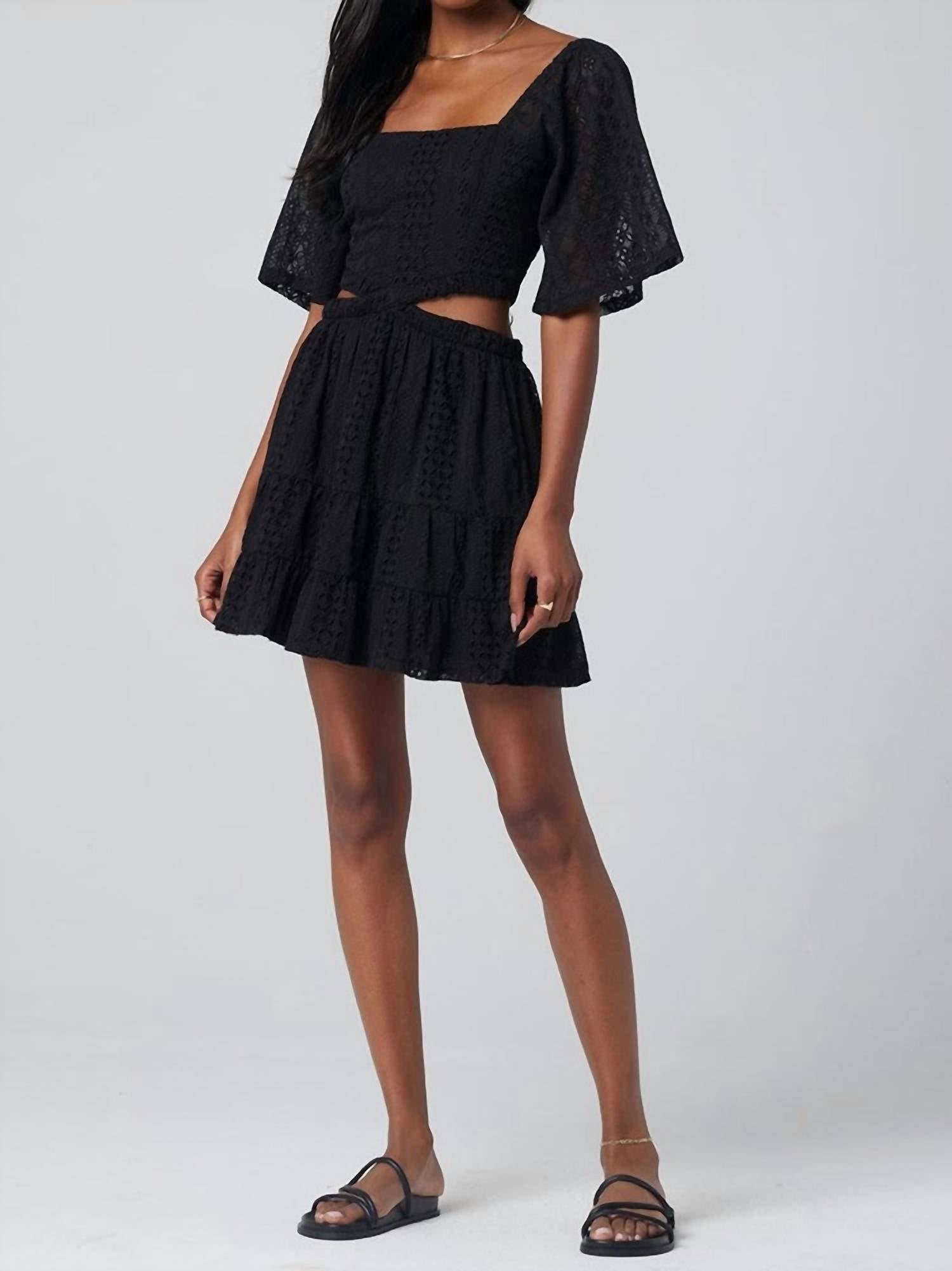 Saltwater Luxe - NOVA LACE SHORT SLEEVE MINI DRESS