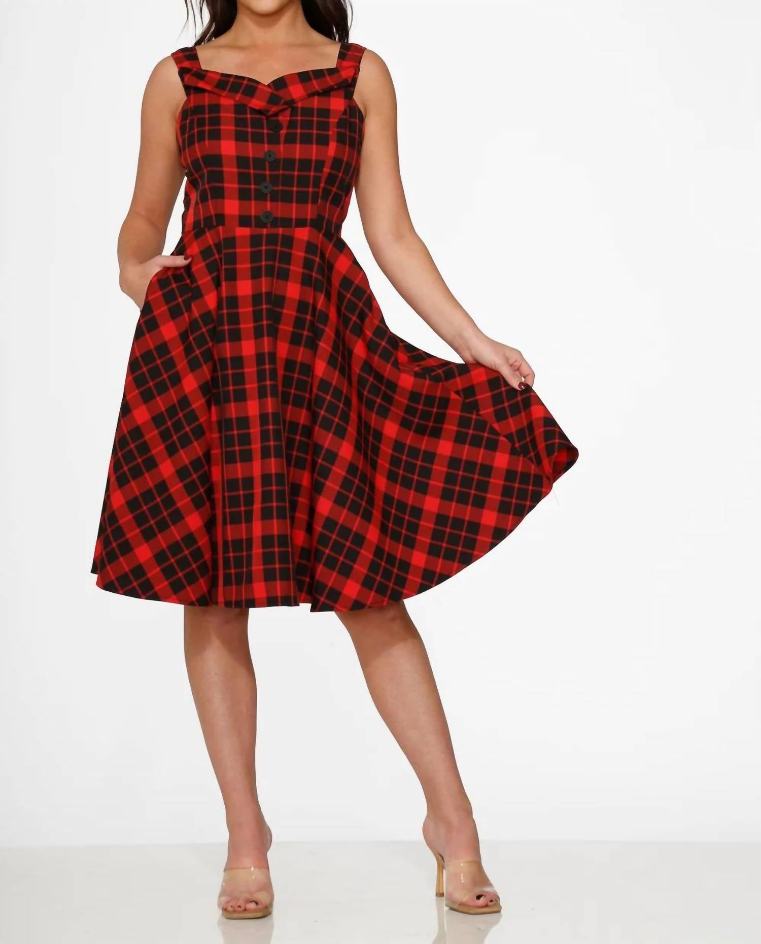 Orchid Bloom - Midi Sleeveless Swing Dress