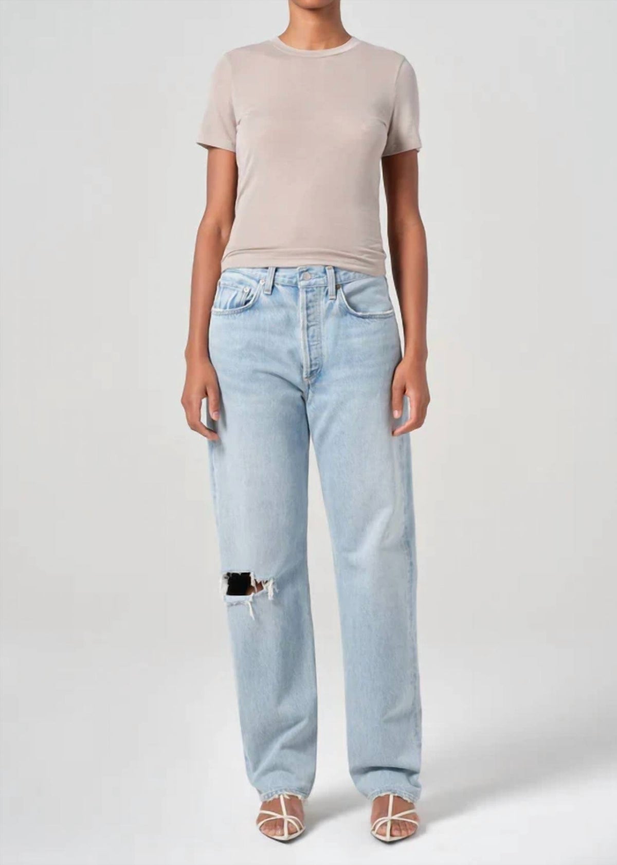Agolde - Kelly Ripped Faded Jeans
