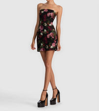 Alice + Olivia - Kelly Square Bust Mini Dress