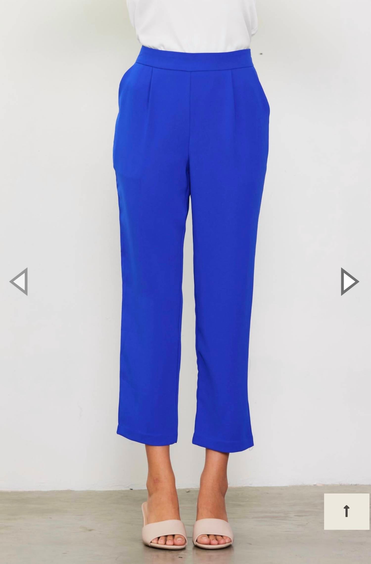 Skies Are Blue - Straight Fit High-rise Trouser