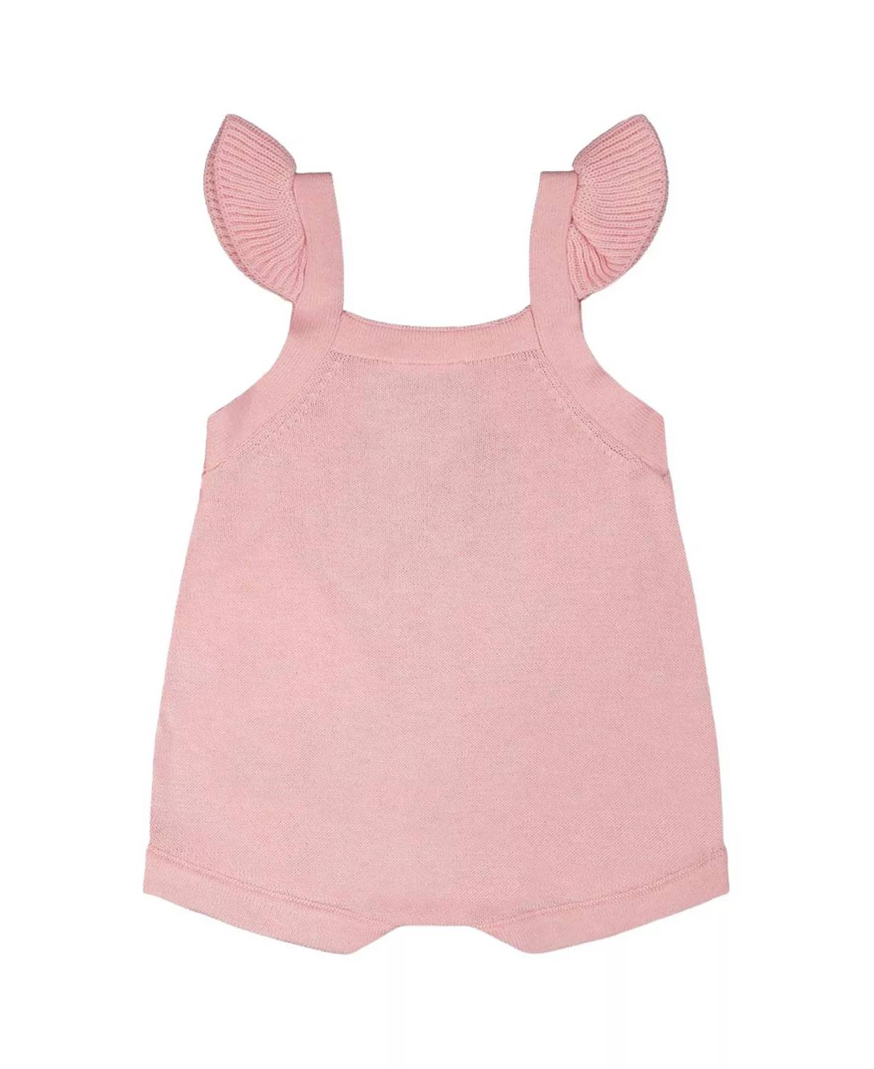 Deux Par Deux - Girls' Knit Strawberry Romper