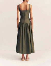 Shona Joy - Maiori Square Neck Midi Dress