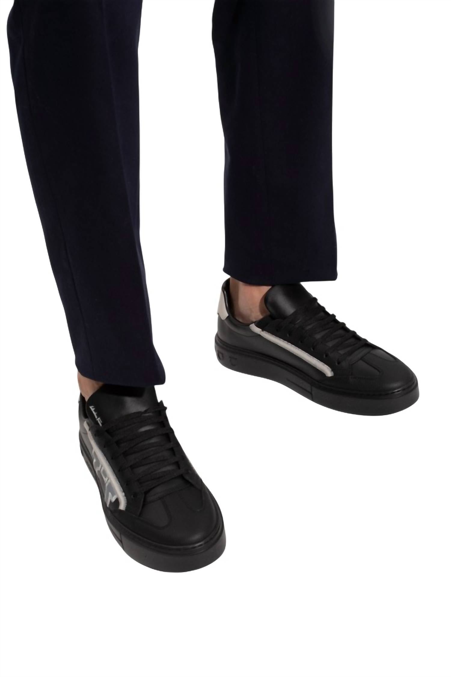 Salvatore Ferragamo - Men's Borg Leather Sneakers