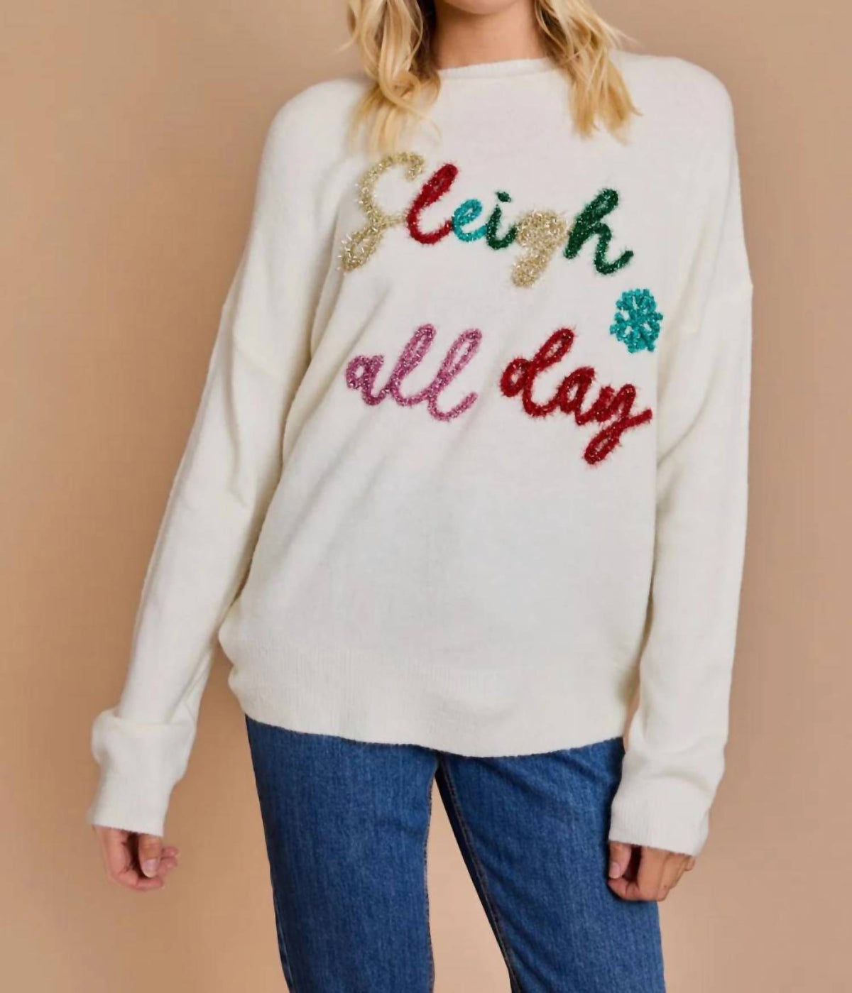Le Lis - Sleigh All Day Tinsel Sweater