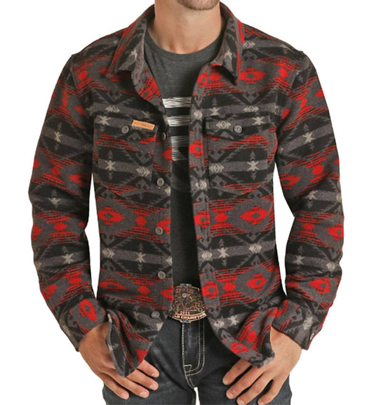 Powder River - Wool Aztec Jacquard Shirt Jacket