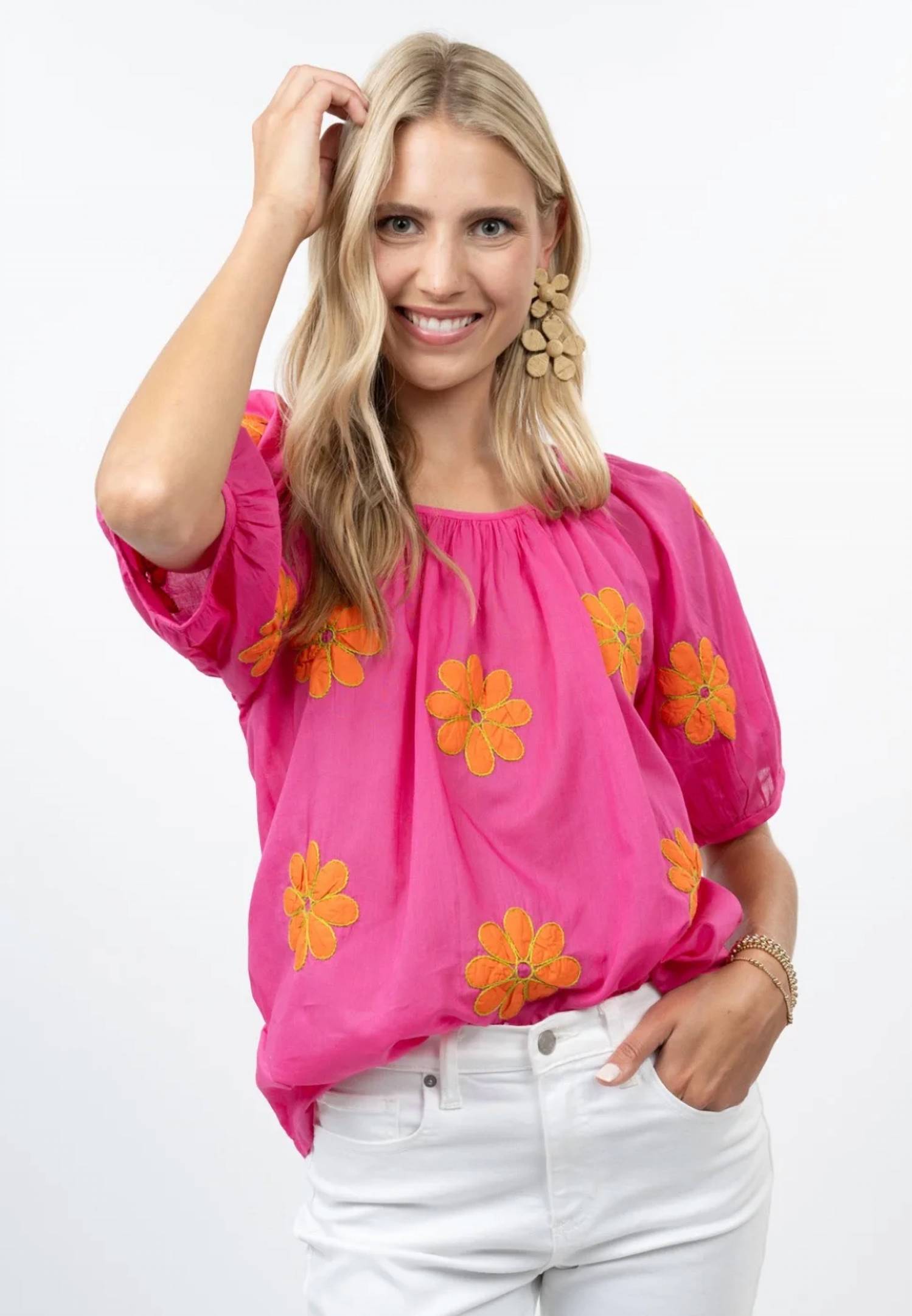 Ivy Jane - Daisy Applique Top