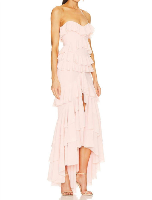 Michael Costello - Oleksandra Strapless Maxi Dress