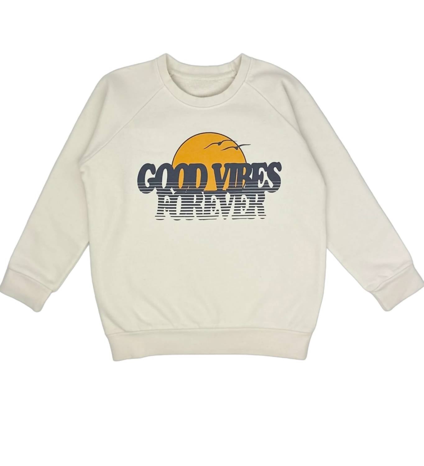 Tiny Whales - Kids Good Vibes Forever Sweatshirt