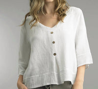 Tempo Paris - V-neck Linen Top