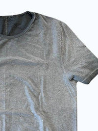 Kiefermann Men's Short Sleeve T-shirt in smoky blue - men's t-shirt - detail view