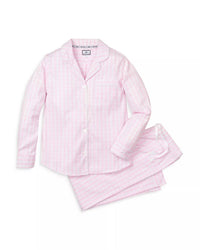 Petite Plume GINGHAM PAJAMA SET in pink - women's sleepwear - alternate view