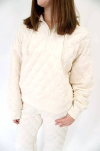 Rae Mode - Ellis Quilted 3/4 Zip Pullover Jacket