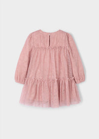 Mayoral - Girls Printed Tulle Dress