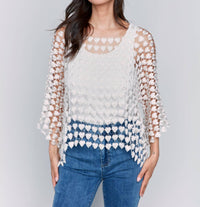 Charlie B - Textured Crochet Heart Top