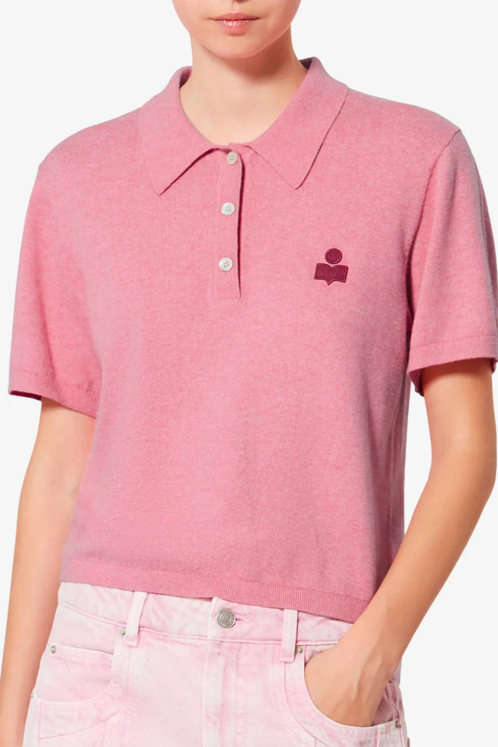 Isabel Marant - Althea Short Sleeve Polo Top