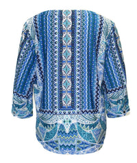 N Touch - Women's Peggi Abstract Print Top