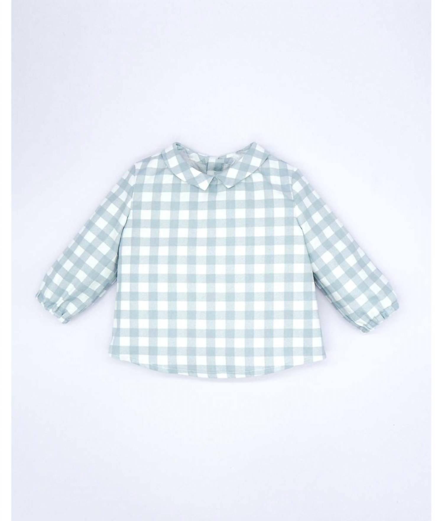 Fina Ejerique - Boy's Gingham Checkered Shirt