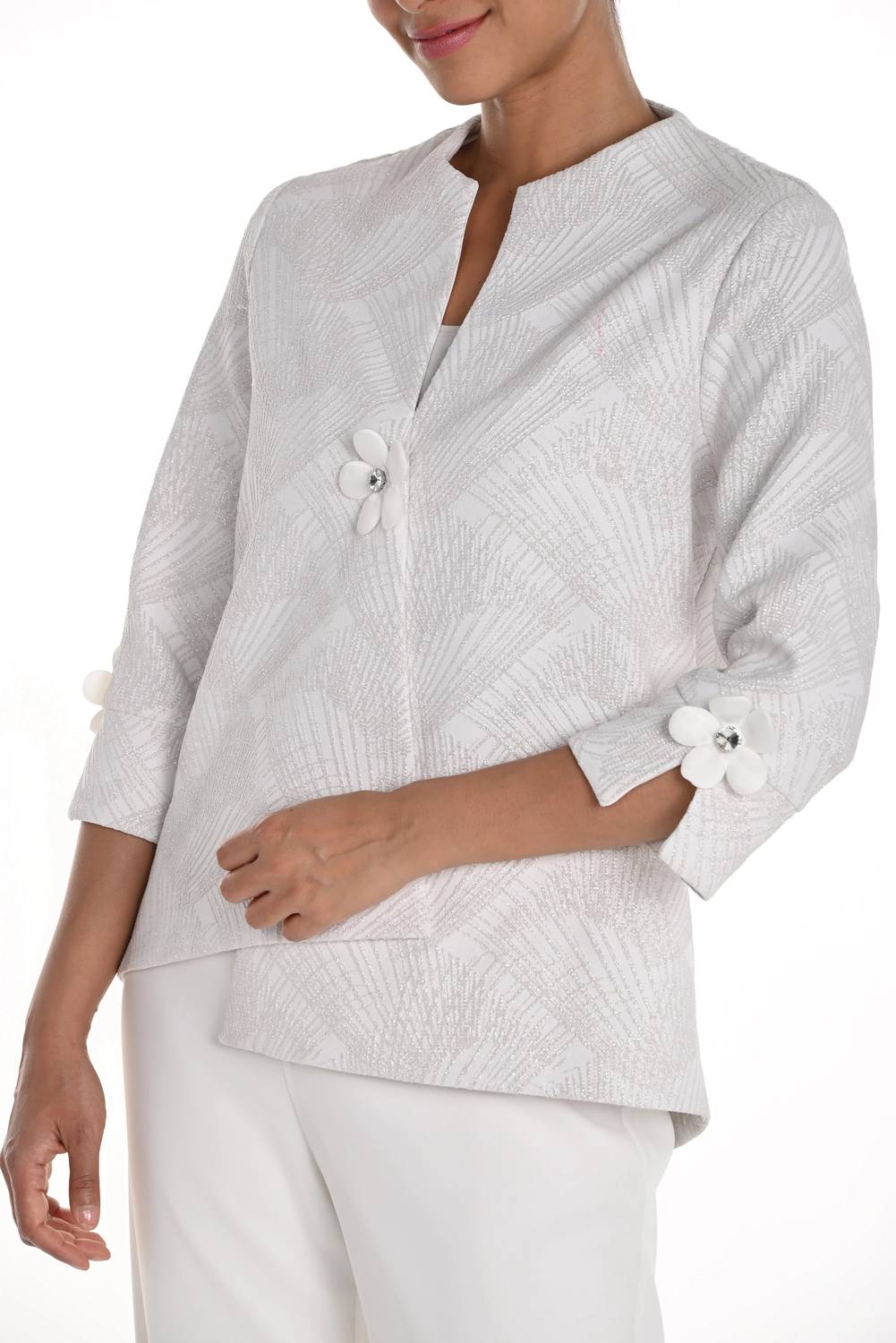 Frank Lyman - Textured Abstract Swing Jacket