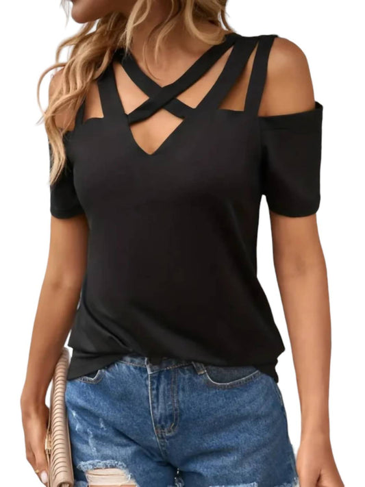 Shiying - Off the Shoulder Strappy Top