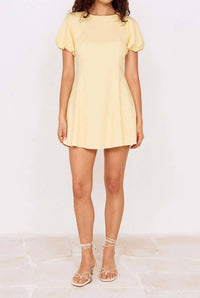 Minkpink - Grazia Puff Sleeve Mini Dress