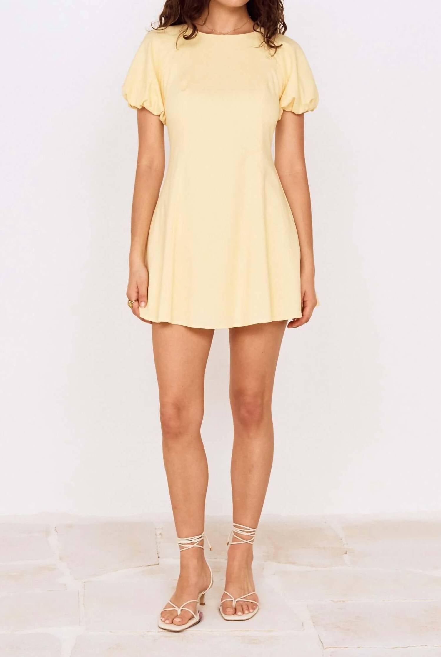 Minkpink - Grazia Puff Sleeve Mini Dress