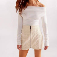 Free People - Layla Cord Mini Skirt