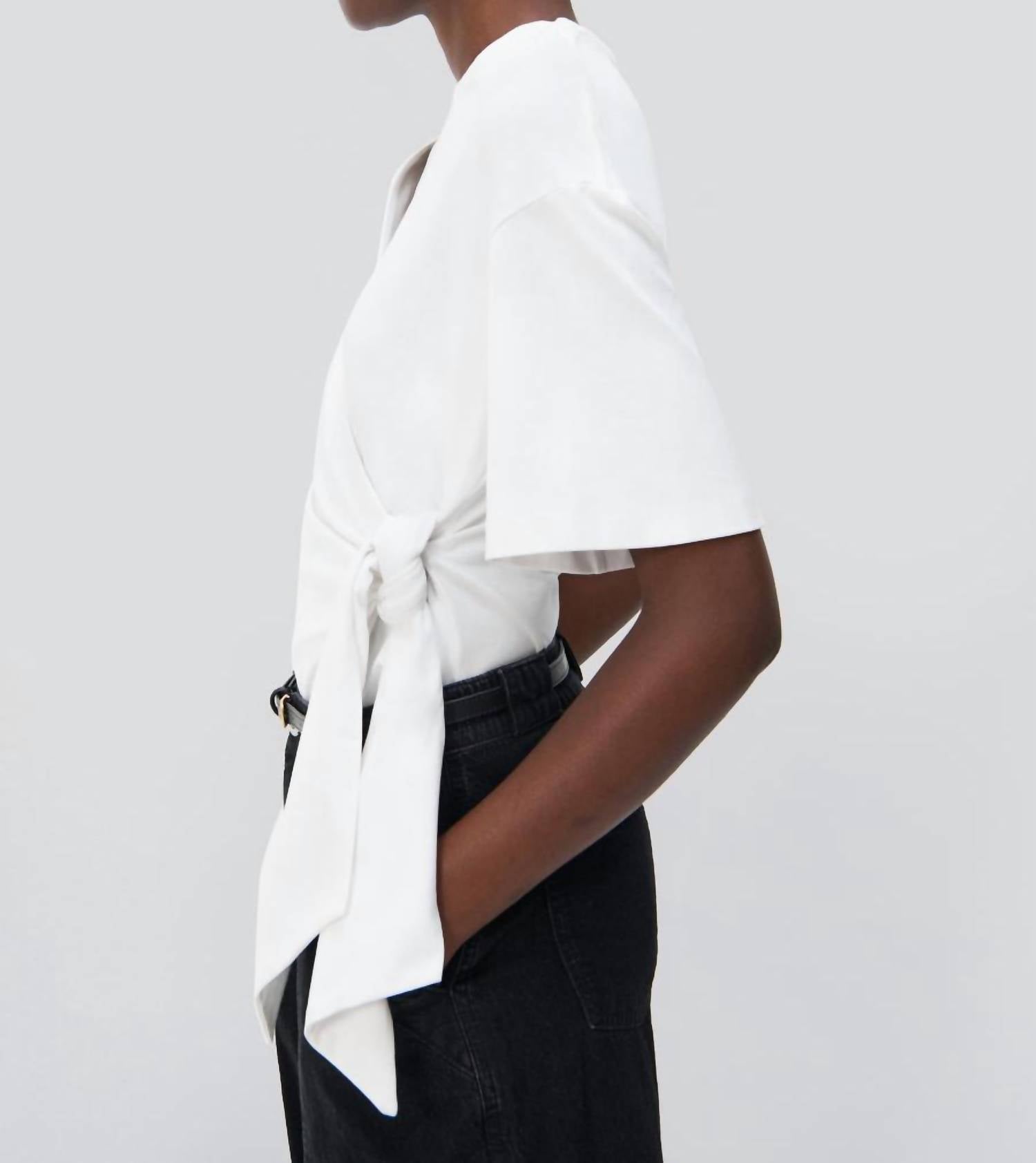 Jonathan Simkhai - Joline Wrap Tie T-shirt