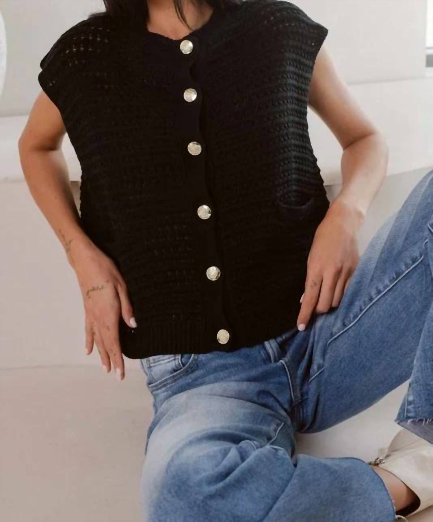 Elan - Button Sweater Vest