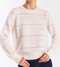 Brodie Cashmere - Textured Taylor Crewneck Top