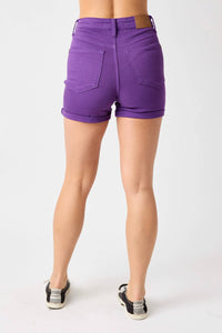 Judy Blue - Tummy Control Garment Dyed Shorts
