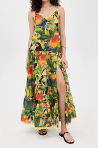 Farm Rio - Bird Leaves Long Dress