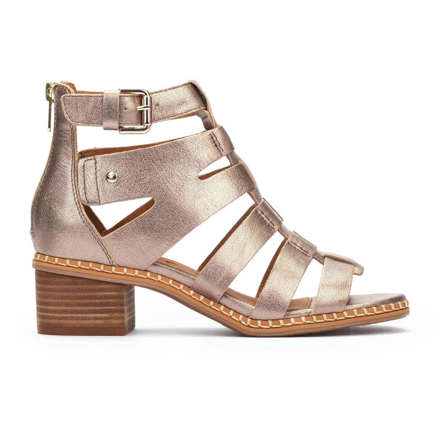 PIKOLINOS WOMEN'S BLANES HEELED SANDALS in stone 1 - women's sandal
