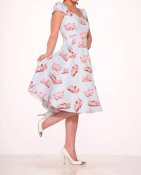 Orchid Bloom - Car Hop Swing Dress
