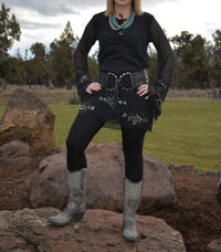 R Cinco Ranch Over You Dress in black - women's dress - alternate view