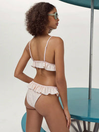 For Love & Lemons - Eyelet Dot Ruffle Bikini Bottom