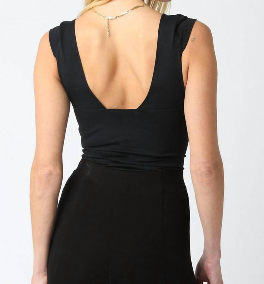 Olivaceous - Mollie Y2k Slim Fit Stretch Cotton Top