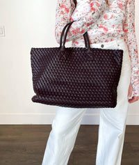 Urban Expressions - Women's Ithaca Woven Vegan Leather Tote Bag
