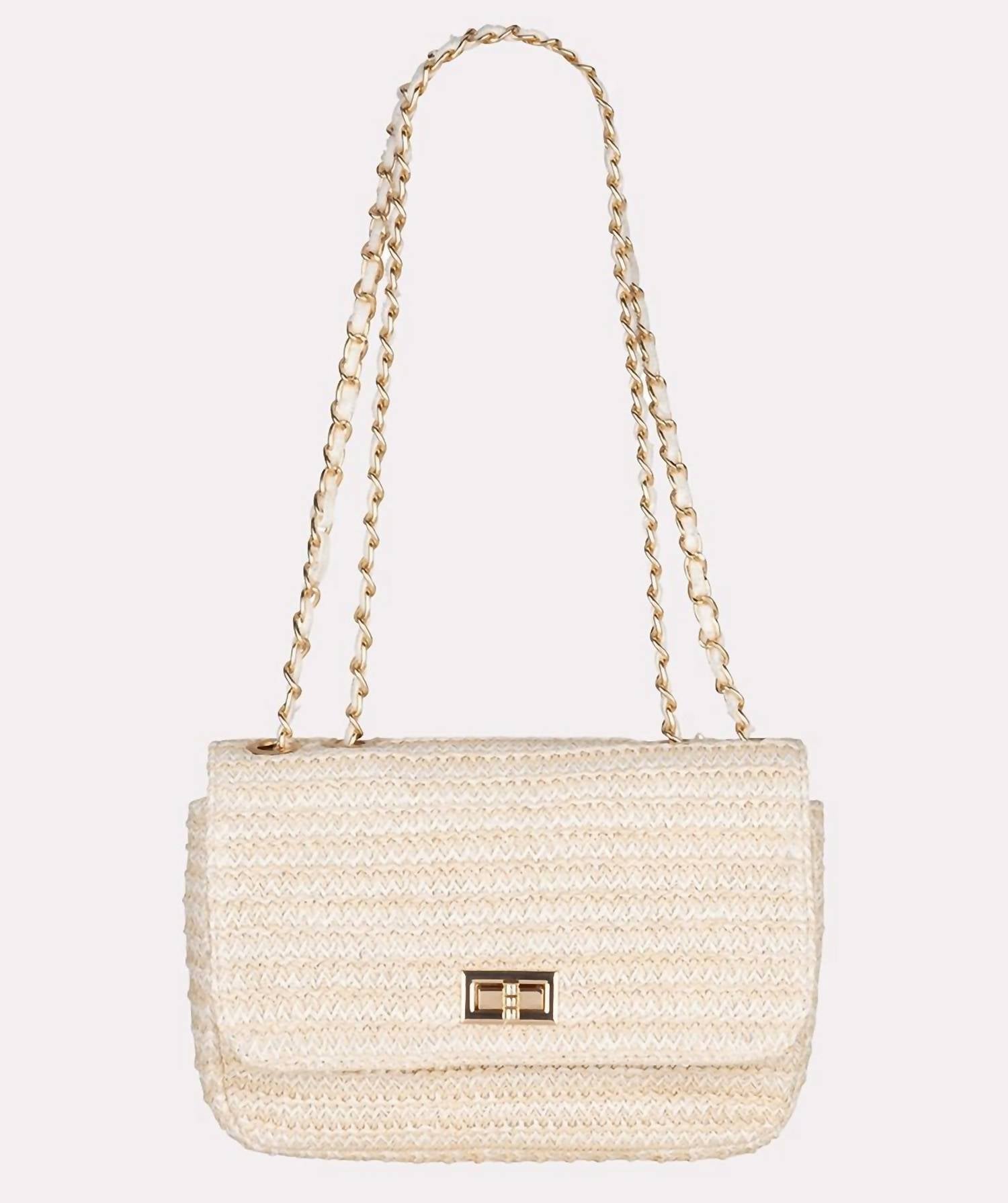Esqualo - Women's Straw Shoulder Bag