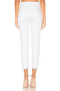 AGOLDE Sophie High Rise Skinny Crop Jean in sanction - women's jeans - detail view