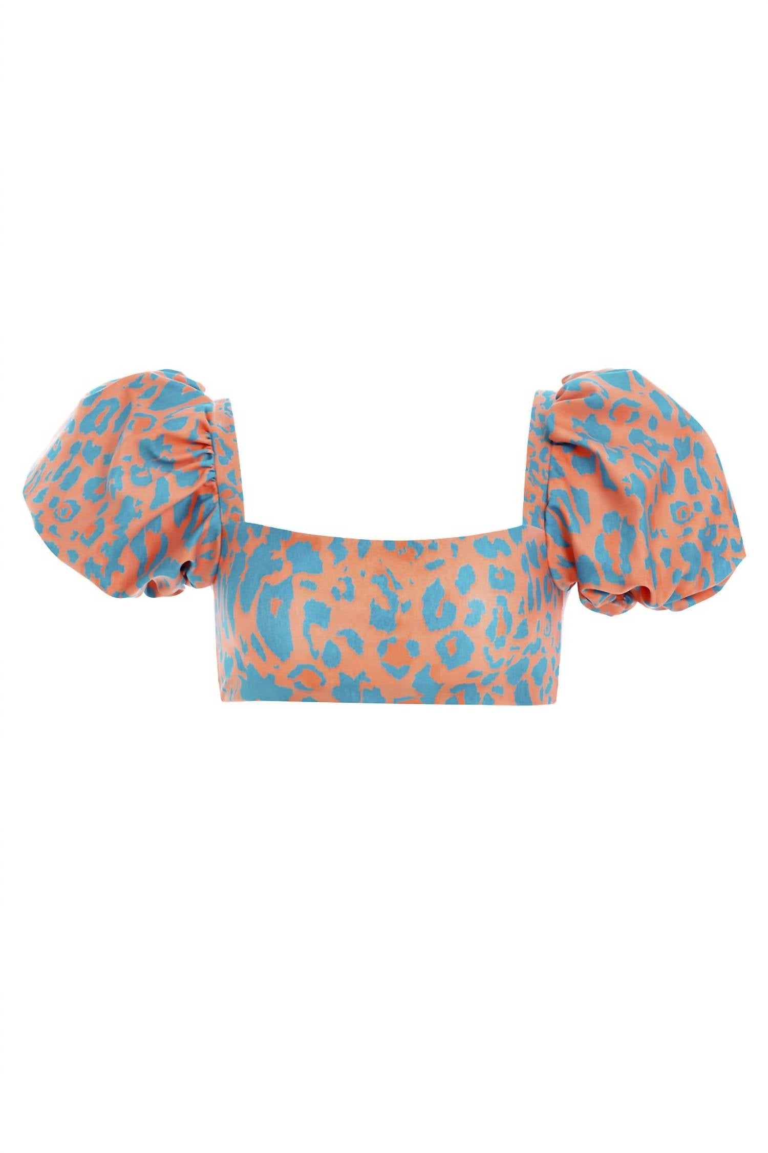 AGUA BENDITA Womens Calista Balam Bikini Top in orange - women's swimwear - view 7
