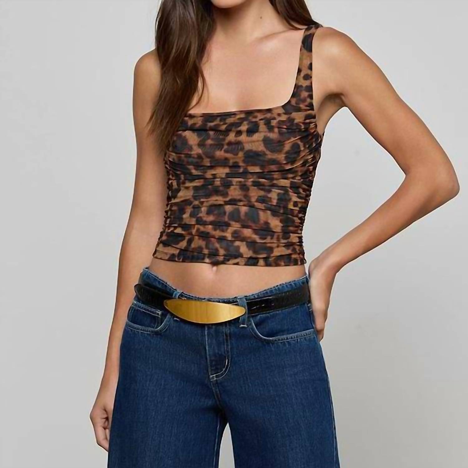 L'Agence - Rasha Shirred Tank Top