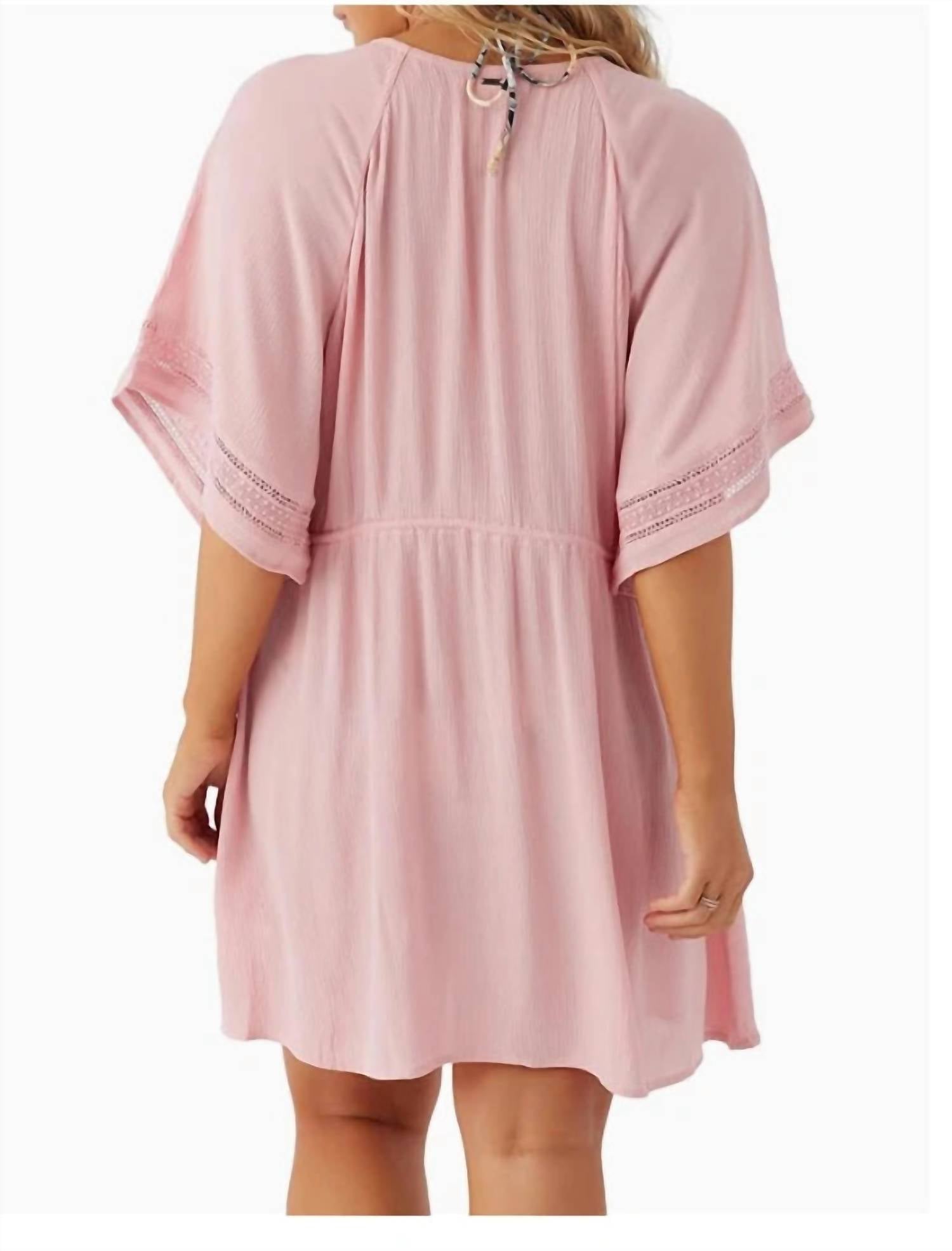 O'NEILL Wilder Cover Up in pink - women's swimwear - detail view