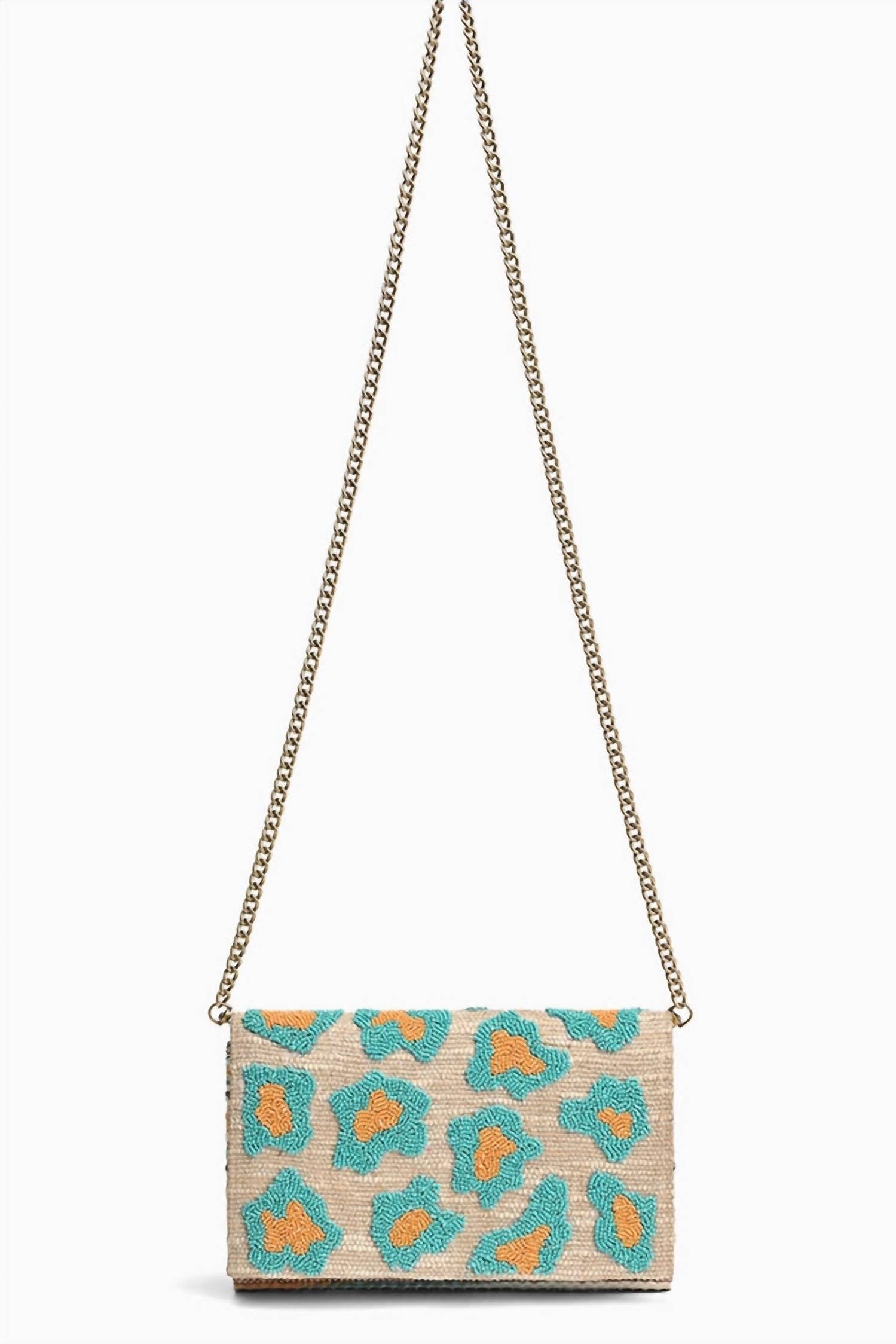 America & Beyond - Women's Wild Leopard Clutch Bag