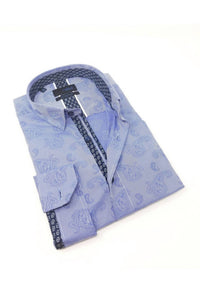 Eight X - Paisley Jacquard Long Sleeve Button Down Shirt
