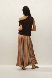 FAITHFULL THE BRAND Iden Maxi Skirt in murano stripe - women's skirt - alternate view