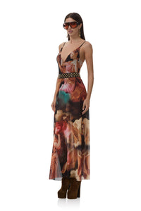 Afrm - Rivka Mesh Maxi Dress