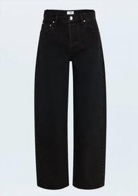 PISTOLA Tate High Rise Bowed Wide Leg Jeans in midnight hr - women's pants - alternate view