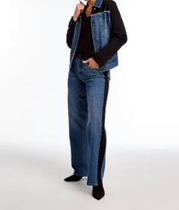 Fdj - Mixed Media Denim Jacket