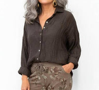 Made In Italy - Soft Crinkle Blouse